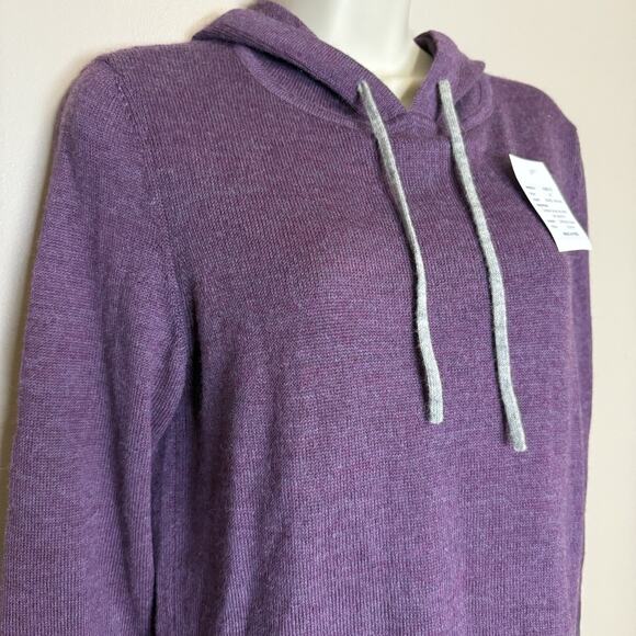 LINKS Baby Alpaca Fashions Hooded Sweater-Purple-Medium-NEW W/TAG, Made In PERU - Picture 2 of 7